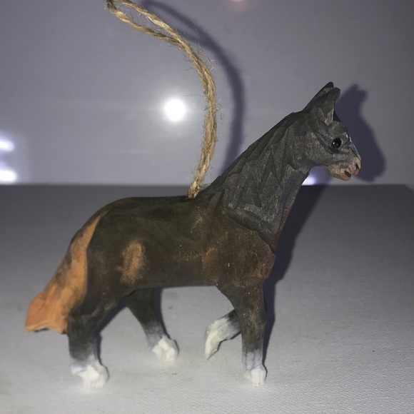 Wood Horse Ornament - Picture 2 of 4